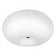 Plafoniera Eglo Optica 86812, E27 2X60W Ø350Mm, Sticla Opal Mat, Nichel Mat