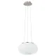 Suspensie Eglo Optica 86813, E27 2X60W Ø280Mm, Sticla Opal Mat, Nichel Mat