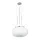 Suspensie Eglo Optica 86814, E27 2X60W Ø350Mm, Sticla Opal Mat, Nichel Mat