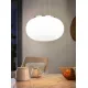 Suspensie Eglo Optica 86815, E27 2X60W Ø445Mm, Sticla Opal Mat, Nichel Mat