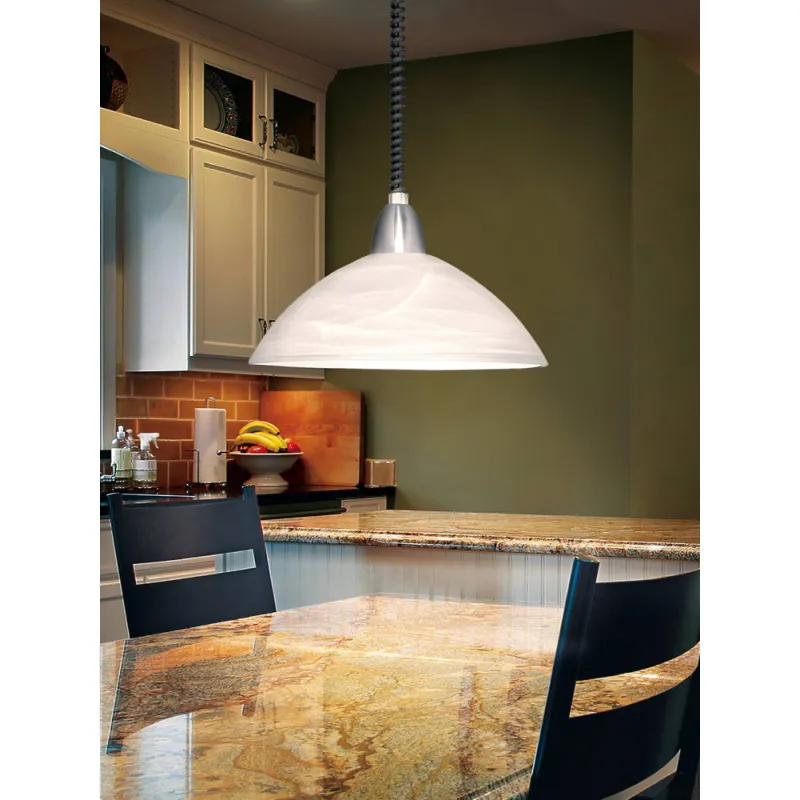 Pendul Eglo Lord 2 87008, E27 1X60W Ø360Mm, Alb