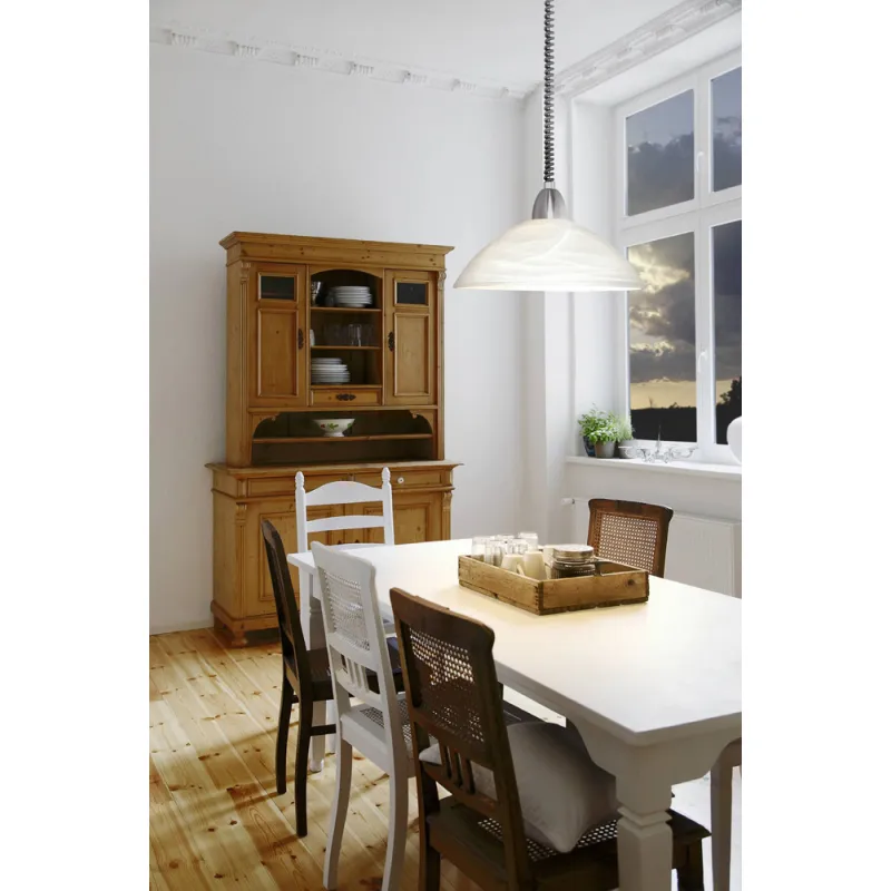 Pendul Eglo Lord 2 87008, E27 1X60W Ø360Mm, Alb