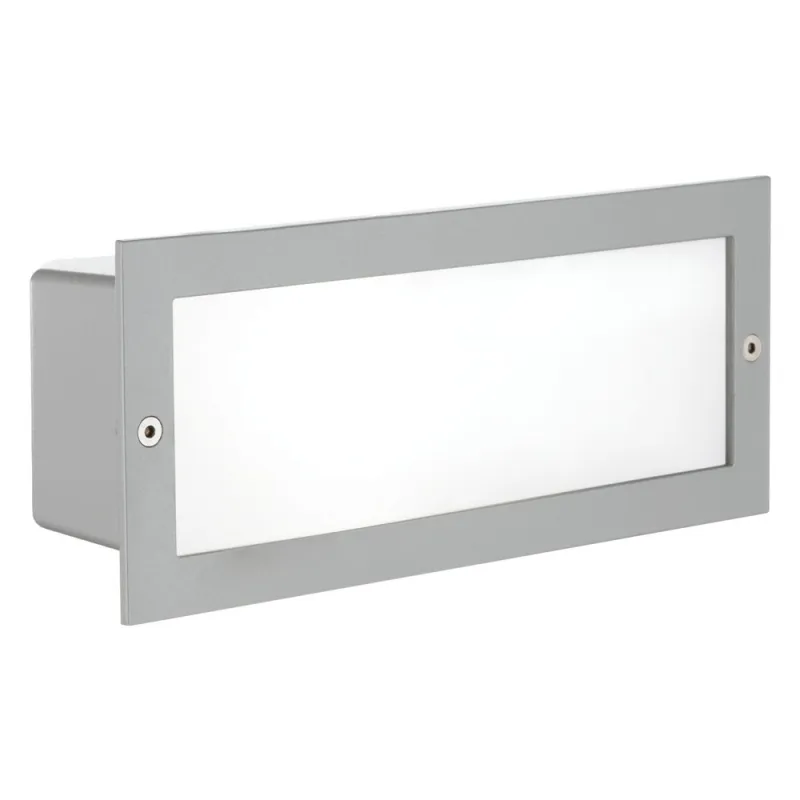 Lampa Incastrata Exterior Eglo Zimba 88008, E27 1X60W Ip44, Argintiu, Alb