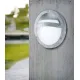 Aplica Exterior Eglo Sevilla 88119, E27 1X40W Ip44 Ø285Mm, Sticla Satinata, Zinc