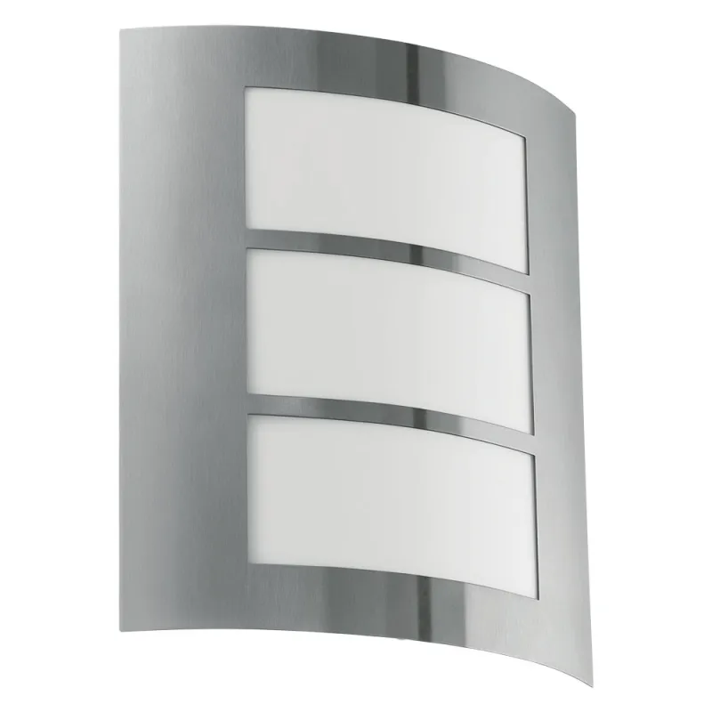 Aplica Exterior Eglo City 88139, E27 1X60W Ip44, Inox, Alb