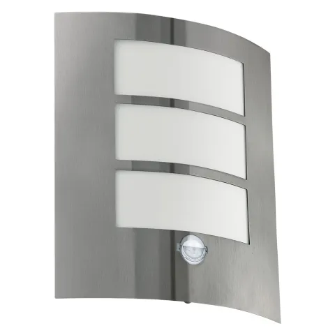 Aplica Exterior Eglo City 88142, E27 1X60W Ip44, Inox, Alb