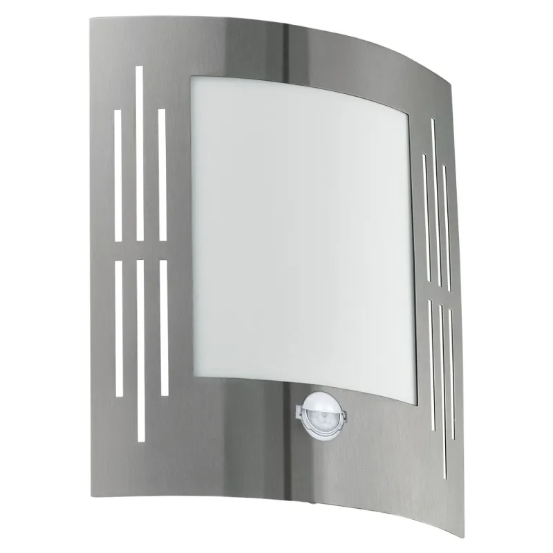 Aplica Exterior Eglo City 88144, E27 1X60W Ip44, Inox, Alb