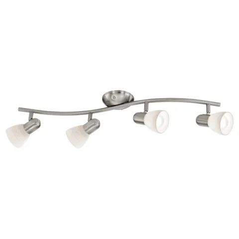 Plafoniera Eglo Dakar 1 88474, E14 4X40W, Sticla, Nichel Mat
