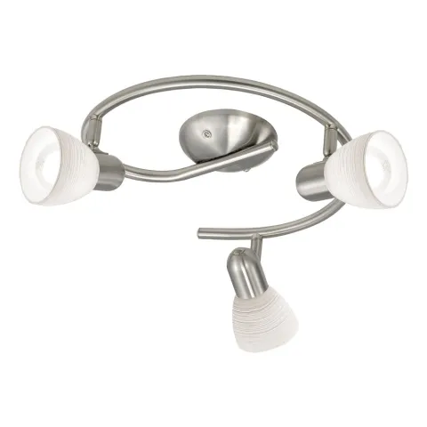 Plafoniera Eglo Dakar 1 88475, E14 3X40W Ø295Mm, Sticla, Nichel Mat