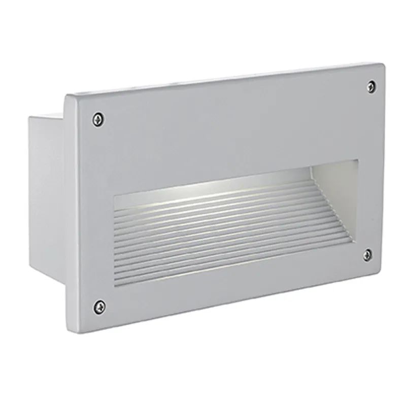 Lampa Incastrata Exterior Eglo Zimba 88575, E14 1X40W Ip44, Argintiu, Alb