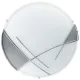 Plafoniera Eglo Raya 89758, E27 1X60W Ø315Mm, Sticla Satinata, Crom, Alb