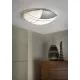 Plafoniera Eglo Raya 89758, E27 1X60W Ø315Mm, Sticla Satinata, Crom, Alb