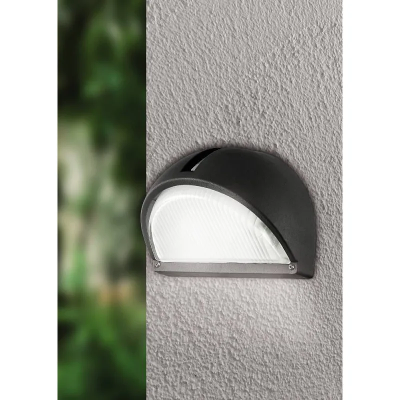 Aplica Exterior Eglo Onja 89767, E27 1X60W Ip44, Sticla, Negru