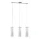 Suspensie Eglo Pinto 89833, E27 3X40W, Sticla, Sticla Opal Mat, Crom