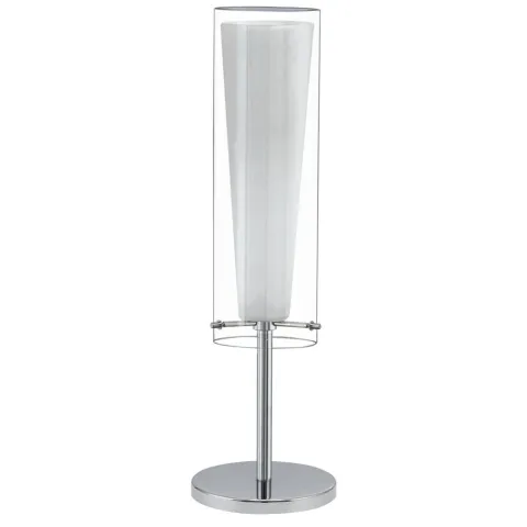 Veioza Eglo Pinto 89835, E27 1X40W Ø110Mm, Sticla, Sticla Opal Mat, Crom