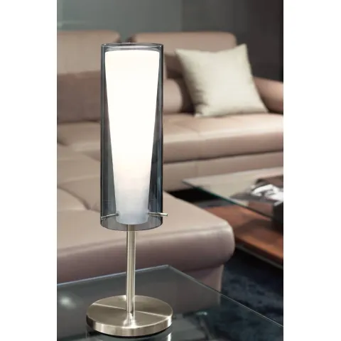 Veioza Eglo Pinto 89835, E27 1X40W Ø110Mm, Sticla, Sticla Opal Mat, Crom