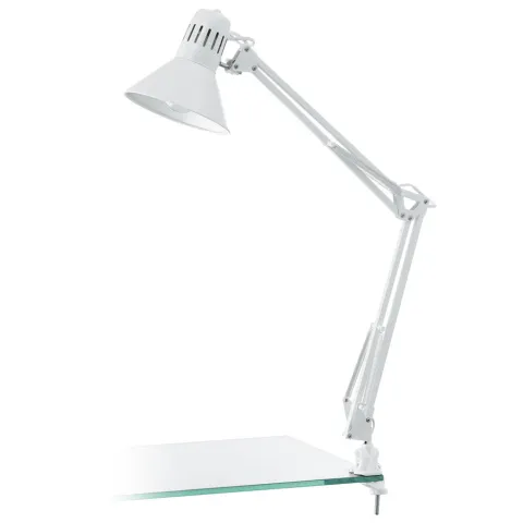 Veioza Eglo Firmo 90872, E27 1X40W, Otel, Plastic, Alb Lucios
