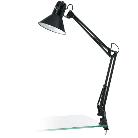 Veioza Eglo Firmo 90873, E27 1X40W, Otel, Plastic, Negru Lucios