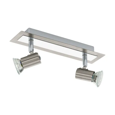 Plafoniera Eglo Rottelo 90915, Gu10 2X5W, Otel, Nichel Mat, Crom