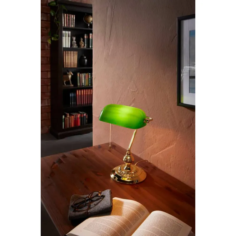Veioza Eglo Banker 90967, E27 1X60W, Sticla Lacuita, Alama