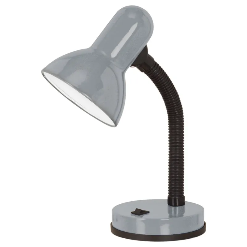 Veioza Eglo Basic 1 90977, E27 1X40W, Otel, Plastic, Argintiu
