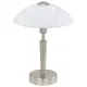 Veioza Eglo Solo 91238, E14 1X60W Ø265Mm, Sticla Satinata, Nichel Mat