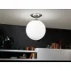 Plafoniera Eglo Rondo 91589, E27 1X60W Ø250Mm, Sticla Opal Mat, Nichel Mat