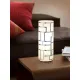 Veioza Eglo Bayman 91971, E27 1X60W Ø105Mm, Sticla Cu Decor, Alb, Crom