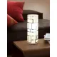 Veioza Eglo Bayman 91971, E27 1X60W Ø105Mm, Sticla Cu Decor, Alb, Crom