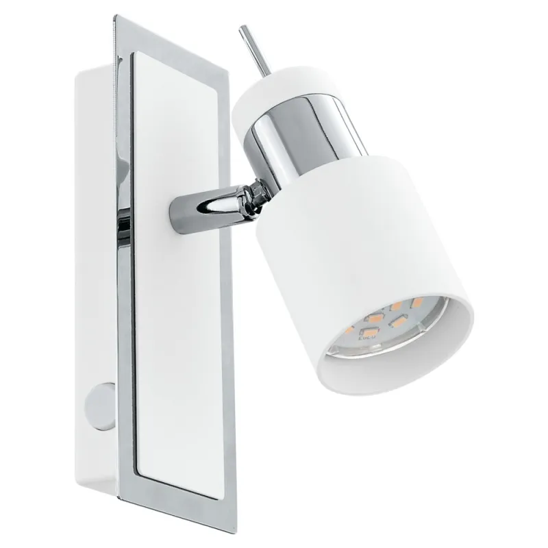 Aplica Eglo Davida 92084, Gu10 1X5W, Otel, Crom, Alb