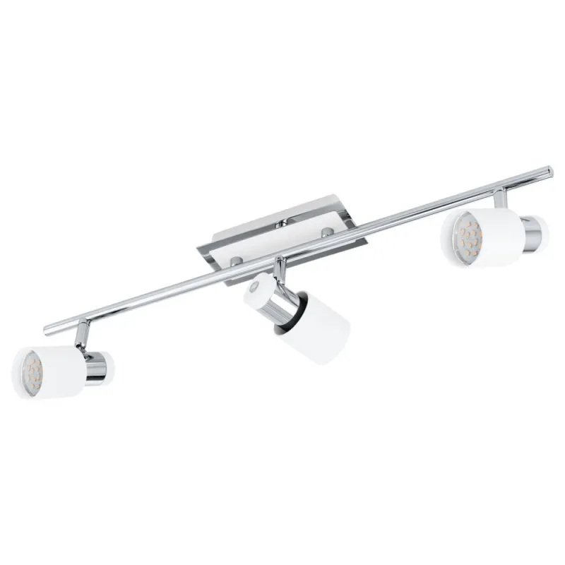 Plafoniera Eglo Davida 92086, Gu10 3X5W, Otel, Alb, Crom