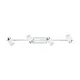 Plafoniera Eglo Davida 92087, Gu10 4X5W, Otel, Alb, Crom