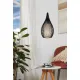 Pendul Eglo Razoni 92252, E27 1X60W Ø190Mm, Alb, Negru