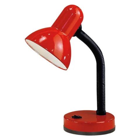 Veioza Eglo Basic 9230, E27 1X40W, Plastic, Otel, Rosu