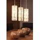 Suspensie Eglo Bayman 92563, E27 3X60W, Sticla Cu Decor, Crom