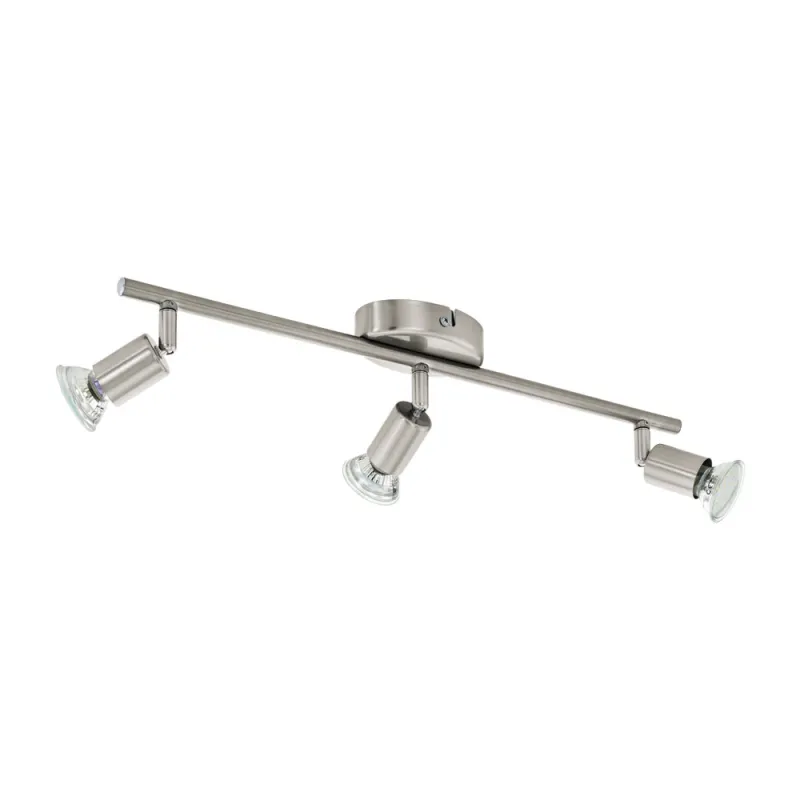 Plafoniera Eglo Buzz-Led 92597, Gu10 3X3W, Otel, Nichel Mat
