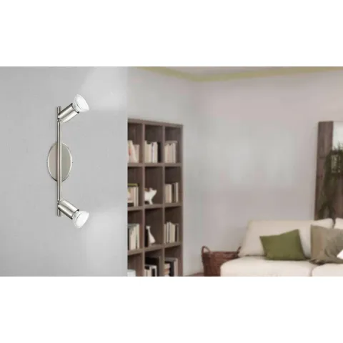 Plafoniera Eglo Buzz-Led 92597, Gu10 3X3W, Otel, Nichel Mat