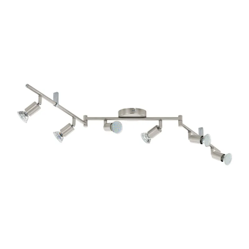 Plafoniera Eglo Buzz-Led 92599, Gu10 6X3W, Otel, Nichel Mat