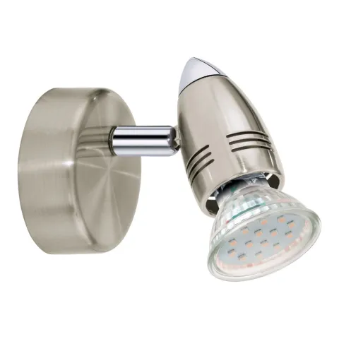 Aplica Eglo Magnum 92641, Gu10 1X3W 3000K Ø70Mm, Otel, Nichel Mat, Crom