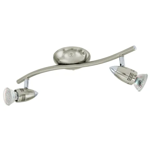 Plafoniera Eglo Magnum-Led 92642, Gu10 2X3W 3000K, Otel, Nichel Mat, Crom