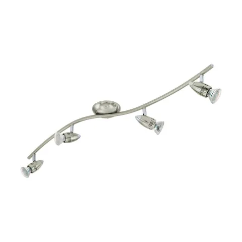 Plafoniera Eglo Magnum-Led 92644, Gu10 4X3W 3000K, Otel, Nichel Mat, Crom