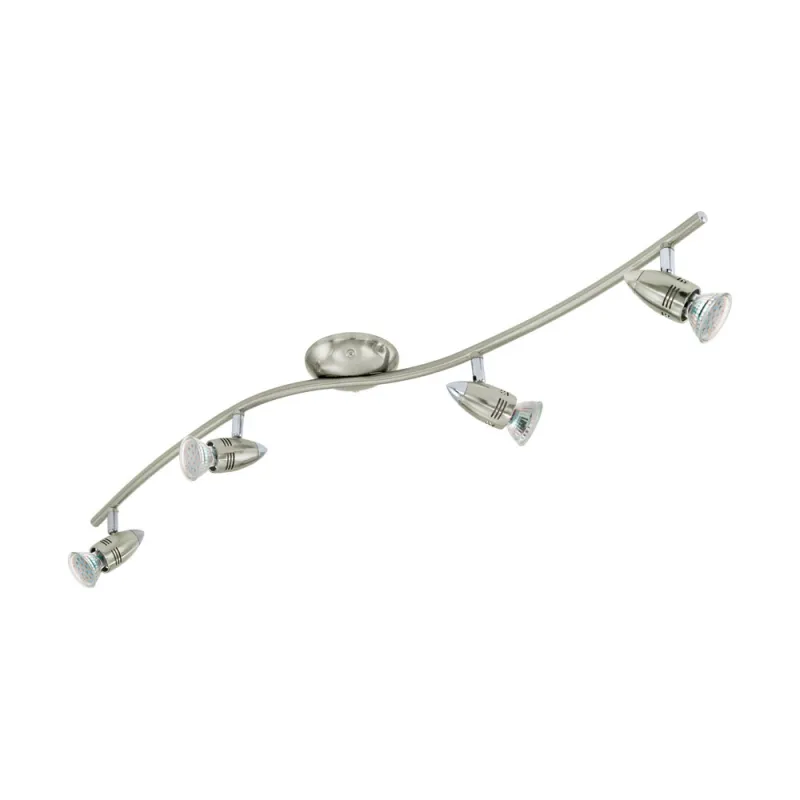 Plafoniera Eglo Magnum-Led 92644, Gu10 4X3W 3000K, Otel, Nichel Mat, Crom