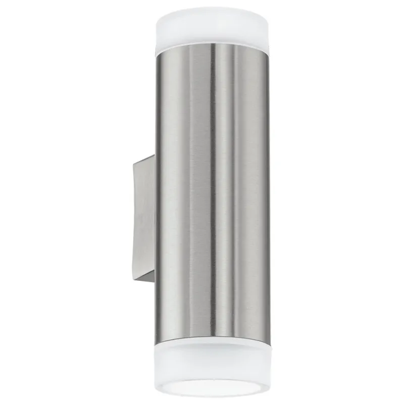 Aplica Exterior Eglo Riga-Led 92736, Gu10 2X3W 4000K Ip44, Inox, Satinat