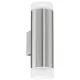 Aplica Exterior Eglo Riga-Led 92736, Gu10 2X3W 4000K Ip44, Inox, Satinat