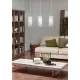 Suspensie Eglo Rivato 92741, E27 3X60W, Sticla Lacuita, Crom