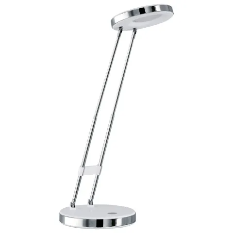 Veioza Eglo Gexo 93077, Led 3W 220Lm 3000K Ø125Mm, Otel, Plastic, Alb, Crom