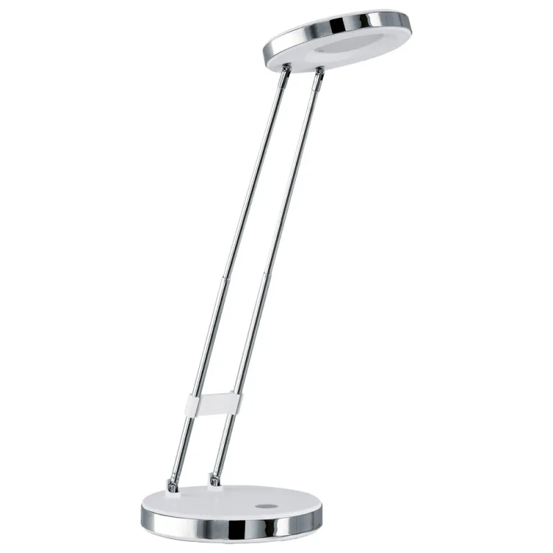 Veioza Eglo Gexo 93077, Led 3W 220Lm 3000K Ø125Mm, Otel, Plastic, Alb, Crom