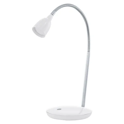Veioza Eglo Durengo 93078, Led 3W 230Lm 3000K Ø160Mm, Otel, Plastic, Crom, Alb
