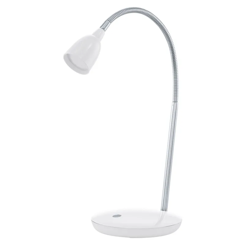 Veioza Eglo Durengo 93078, Led 3W 230Lm 3000K Ø160Mm, Otel, Plastic, Crom, Alb
