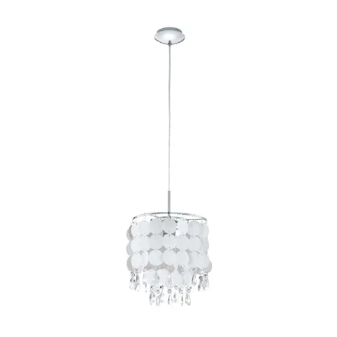 Pendul Cristal Eglo Fedra 2 93092, E27 1X60W Ø250Mm, Transparent, Sidef